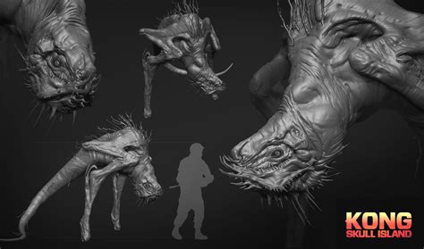 Artstation Kong Skull Island Creature Sketches Dan Baker Creature