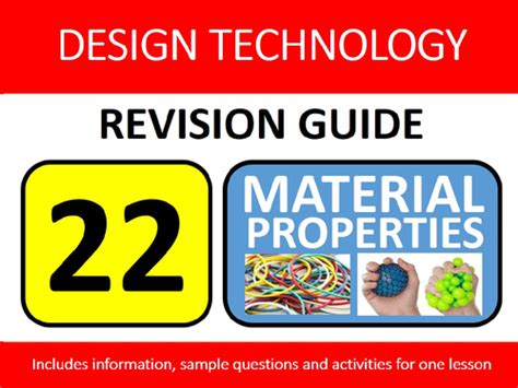 Gcse Design Technology Resistant Materials Revision Lesson 22