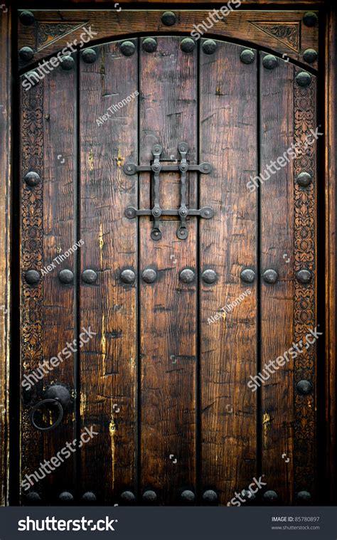 Ancient Wooden Door Stock Photo 85780897 Shutterstock