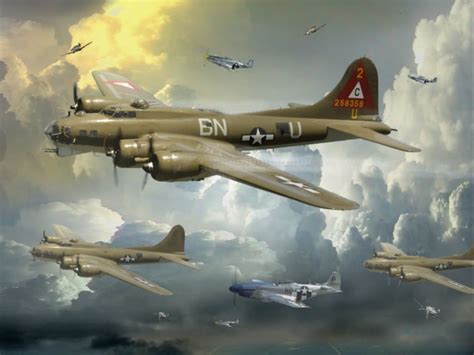 Boeing B 17 Flying Fortress Artwork Wwii B 17 And B 24 Aircraft