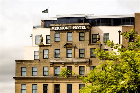 Newcastle Upon Tyne England June 2021 Vermont Hotel Exterior With New