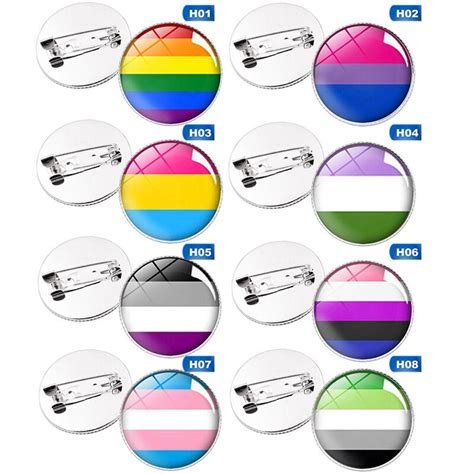 Transgender Pride Rainbow Gay Intersex Asexual Pride Lapel Pins Love Is Bisexual Pansexual Pins