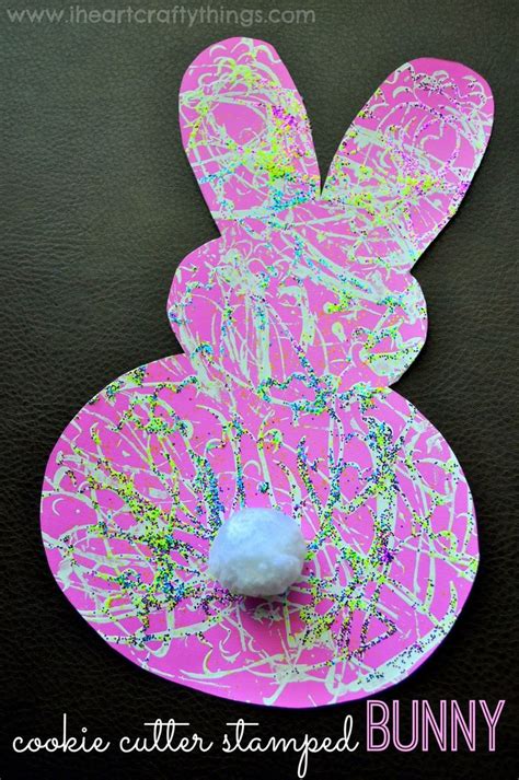 Stamped Bunny Craft Easter Preschool Easter Kids Fun Easter Crafts