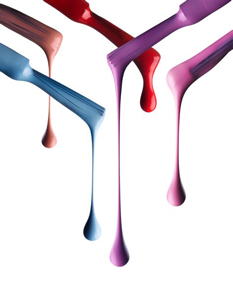 Nail Polish Dripping From Brushes Cosmetics Still Life Mike Lorrig