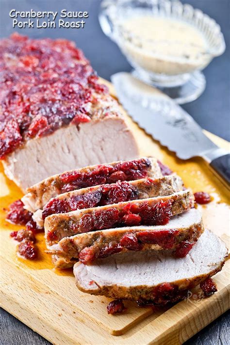 Ready in just 30 minutes, tender pork marsala made with marinated pork tenderloin smothered in a mushroom wine sauce, is perfect for any night of the week. Cranberry Sauce Pork Loin Roast | Recipe | Pork loin roast ...