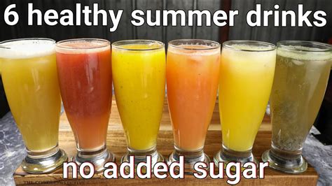 6 Healthy Summer Drinks Recipes No Added Sugar Natural Sweetness
