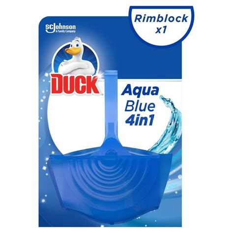 duck aqua blue toilet rimblock holder ocado