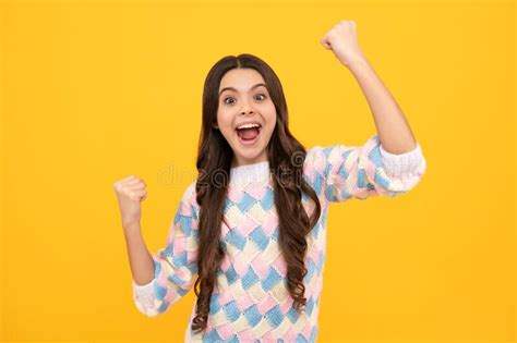 Excited Face Amazed Expression Cheerful And Glad Stock Photo Image