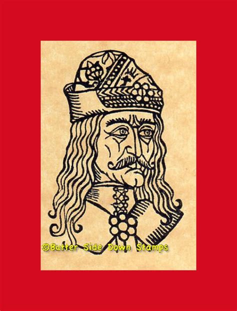 Vlad Dracula Prince Of Wallachia Rubber Stamp Etsy