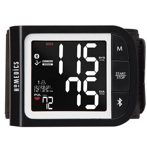 Premium Wrist Blood Pressure Monitor With Attached Wrist Cuff Homedics