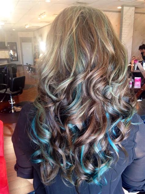 Bronze is a stunning highlight option. Blue highlights!! | Brunettes | Pinterest | Blue ...