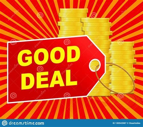 Good Deal Meaning Best Price 3d Illustration Stock Illustration
