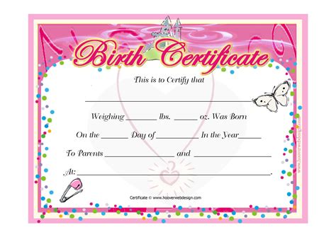 Birth Certificate Templates Word Pdf Template Lab