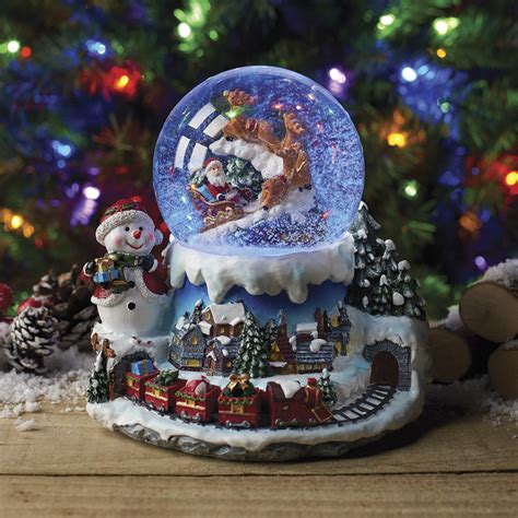 Musical Christmas Scene Snow Globe