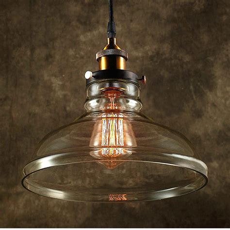 Unbranded Edison Esmie Collection 1 Light Black Clear Glass Indoor Pendant Ld4035 The Home Depot