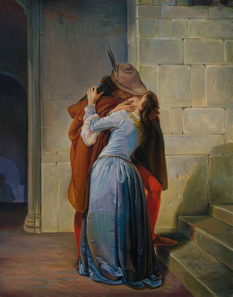 The Kiss Copy Oil Painting By Sergey Lesnikov Artfinder