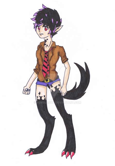 Wolf Hybrid Girl By Bumblejinx On Deviantart