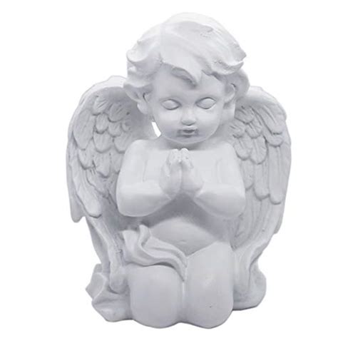 Kiaotime Sqqhlbx Kneeling Praying Cherub Angel Statue Figurine Indoor