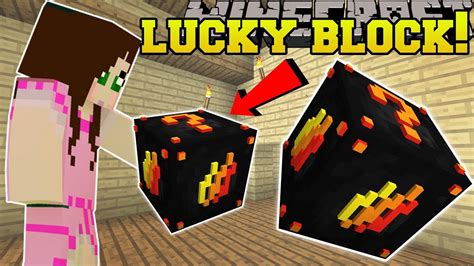 Minecraft Prestonplayz Lucky Block Lava And Trolling Mod Showcase