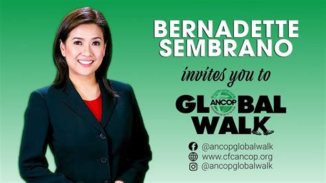 Bernadette Sembrano For Ancop Global Walk 2019 Youtube