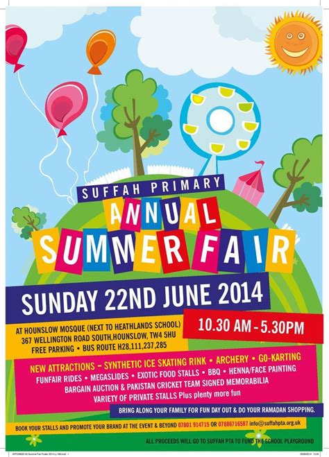 Summer Fair Poster Design Kids Banner Template