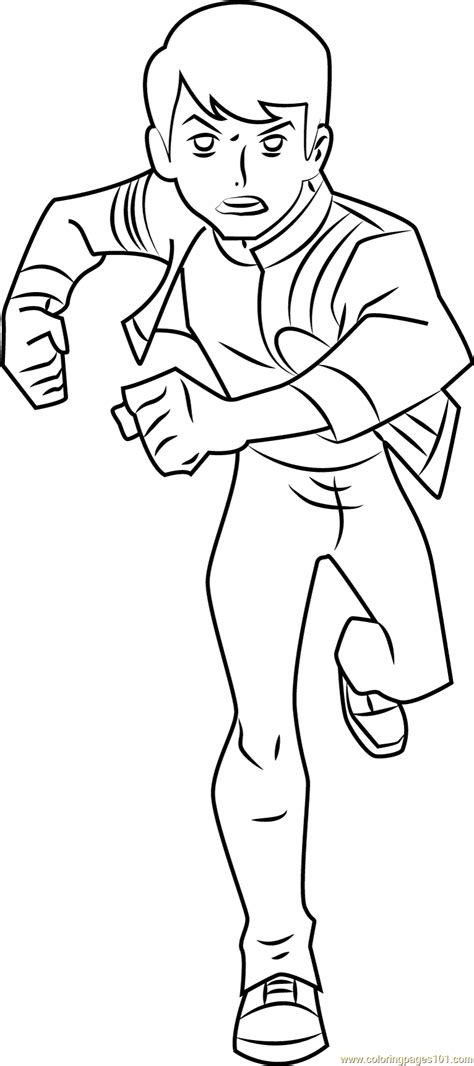 Ben 10 para colorir (ben 10 colouring page) coloring pages: Ben 10 in Action Coloring Page for Kids - Free Ben 10 ...