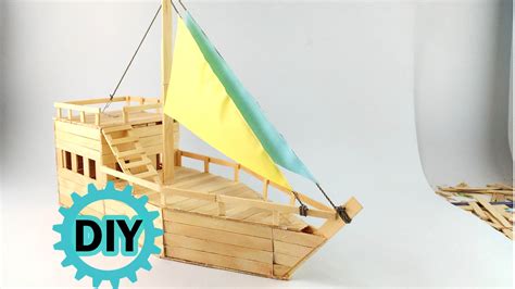 DIY Popsicle Sticks Boat | Popsicle stick boat, Popsicle sticks, Diy ...