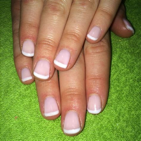 French Manicure Gel Polish For A Bride To Be Gel French Manicure