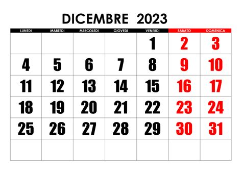 Calendario Dicembre 2023 Calendariosu