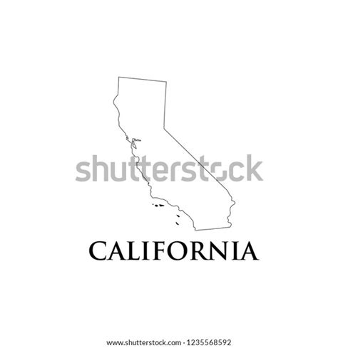 California Map Icon Vector Stock Vector Royalty Free 1235568592