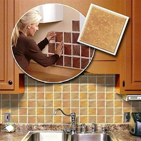 Adhesive Backsplash Tiles For Kitchen Self Adhesive Backsplash Wall