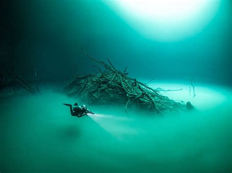 500px On Twitter Diving In Cenote Angelita An Underwater River In