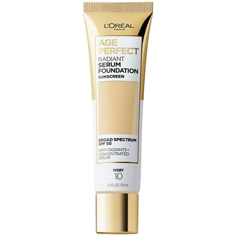 Loreal Paris Age Perfect Radiant Serum Foundation With Spf 50 Ivory