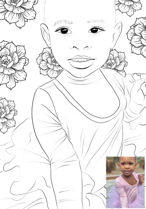 Convert Photo Into Coloring Page Add On Custom Coloring Book Etsy