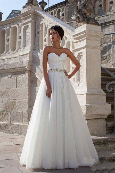 2015 New Arrival White Princess A Line Vintage Wedding Dresses