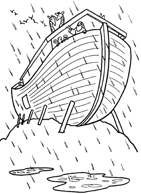 Noahs Ark Coloring Pages Printable Coloring Pages