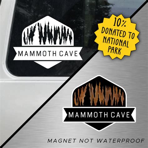 Mammoth Cave National Park Emblem Magnet Or Vinyl Decal Etsy