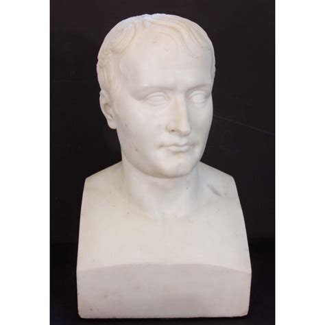 Neoclassical Carved Marble Bust Of Napoleon Bonaparte After Antonio