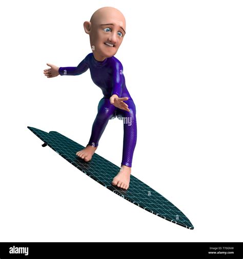 This Funny Surfer Cartoon Will Put Some Fun In Yours Creations Stock