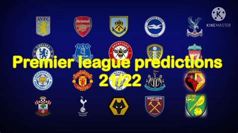 Premier League Table 2021 22 Predictions