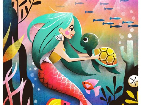A Mermaids Best Friend By Laura Moyer On Dribbble