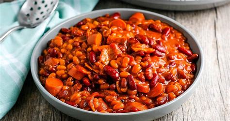 Easy Crockpot Baked Beans With Bacon Adventures Of Mel