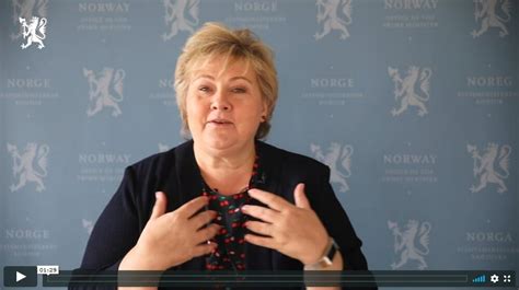 Jubileumshilsen Fra Statsminister Erna Solberg — Fjellstyrene I Norge