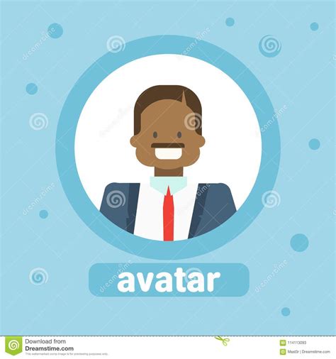 African American Man Avatar Businessman Profile Icon Element User Face