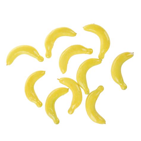 Pcs Yellow Fake Foam Bananas Decorative Party Artificial Fruits U Q EBay