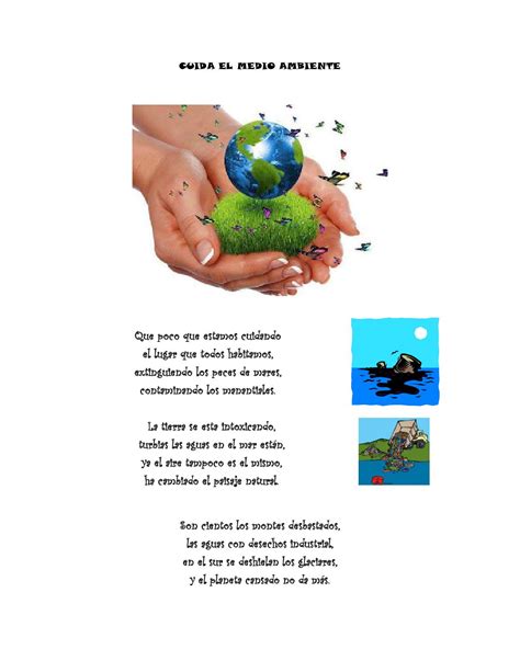 Poema Cuida El Medio Ambiente By Jennifer Issuu