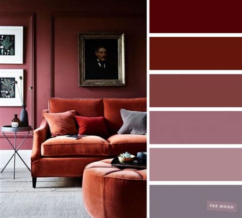The Best Living Room Color Schemes Mauve And Brick Colors