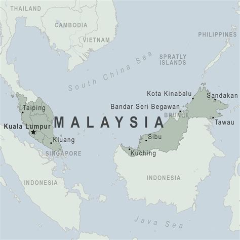 Малайзия на карте фото