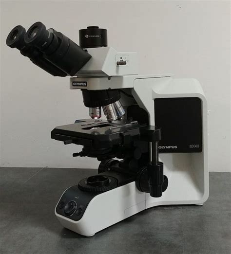 Olympus Microscope Bx43 With 2x Objective And Trinocular Head Nc Sc
