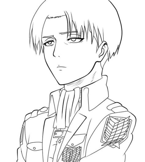 Levi Ackerman Coloring Pages Free Printable Coloring Pages For Kids